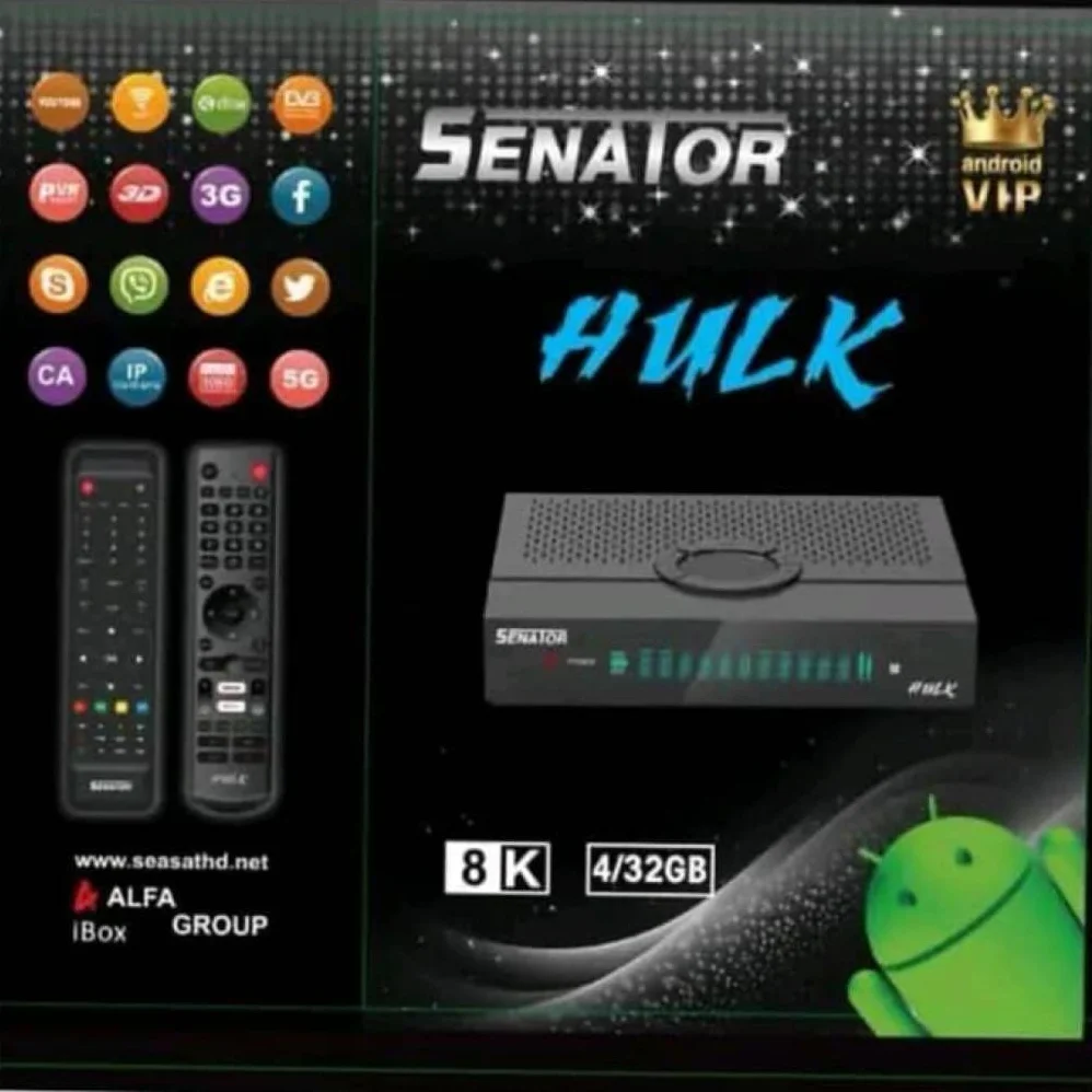 رسيفر Senator Hulk 8K أندرويد